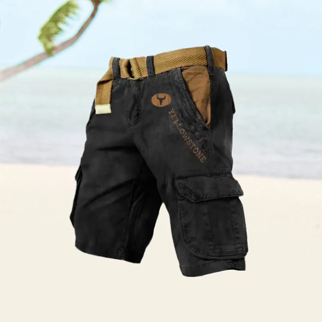 Cedric | Pantacourt Cargo Pour Hommes | Robuste