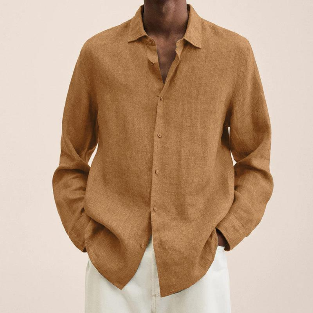 Chemise Coupe Ample Pour Hommes | Manche Longue