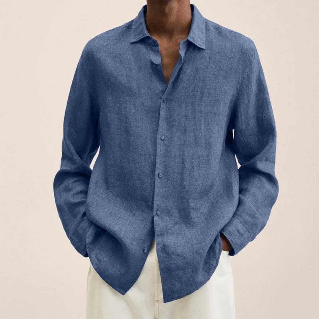 Chemise Coupe Ample Pour Hommes | Manche Longue