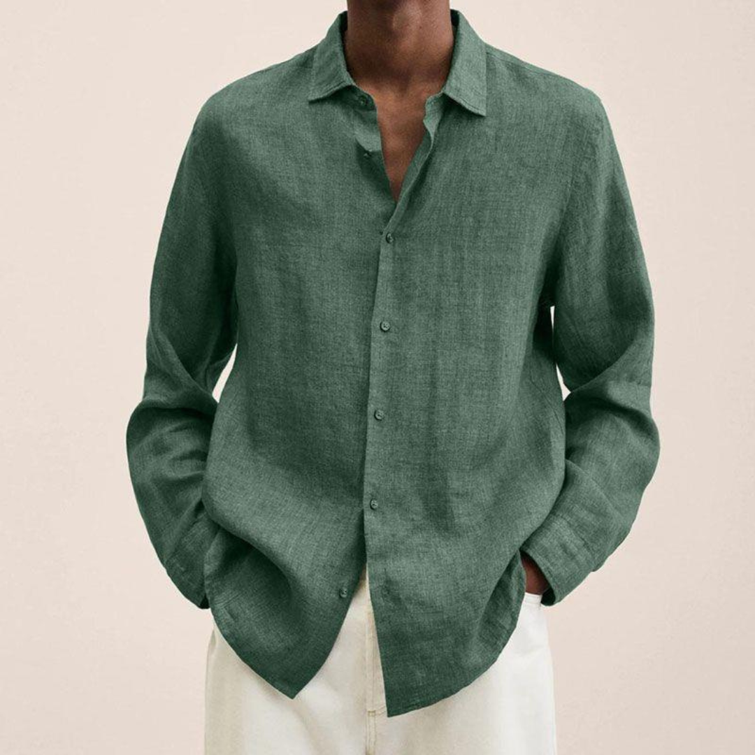 Chemise Coupe Ample Pour Hommes | Manche Longue