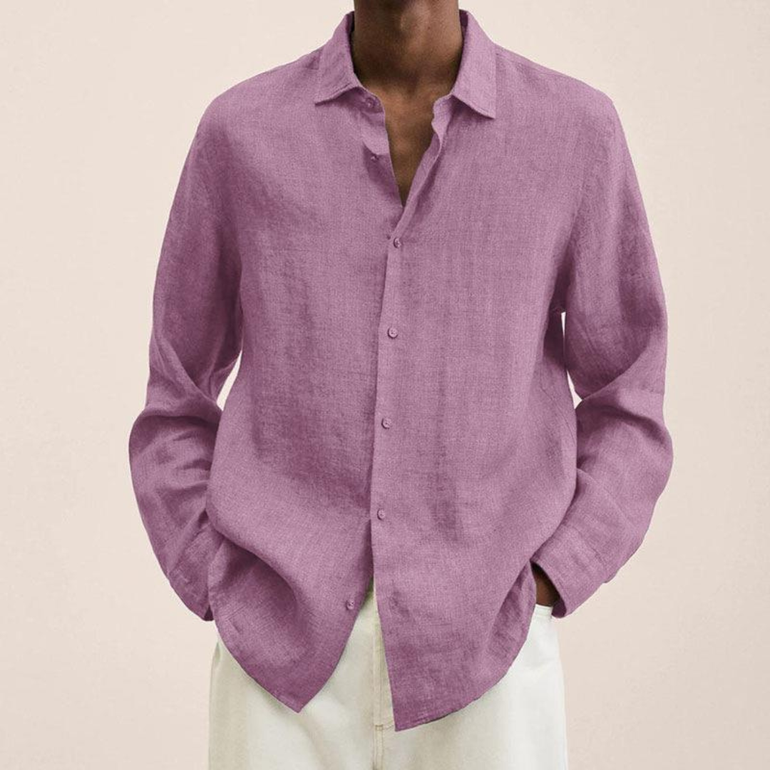 Chemise Coupe Ample Pour Hommes | Manche Longue