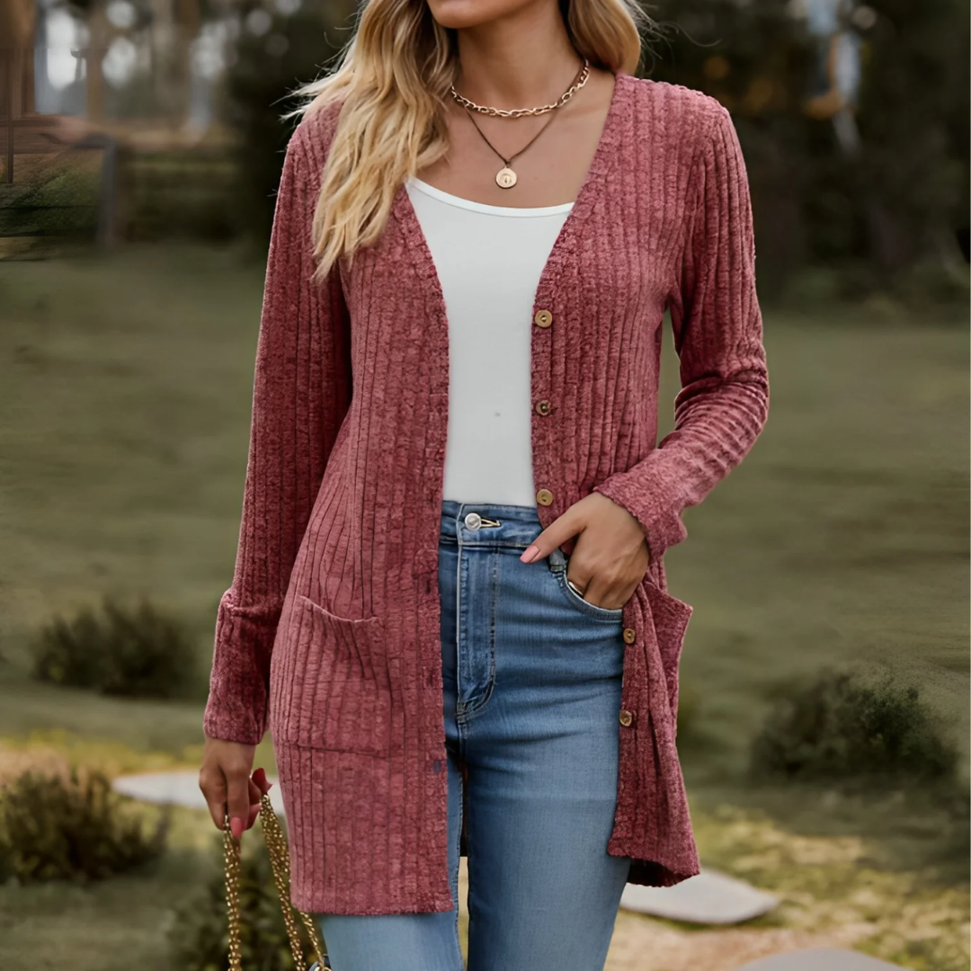 Enora | Cardigan Tricoté Pour Femme | Chaud