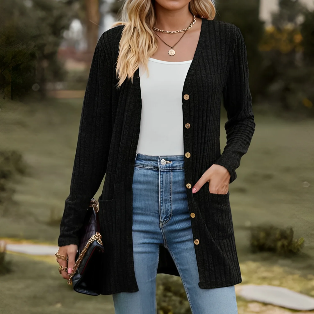 Enora | Cardigan Tricoté Pour Femme | Chaud