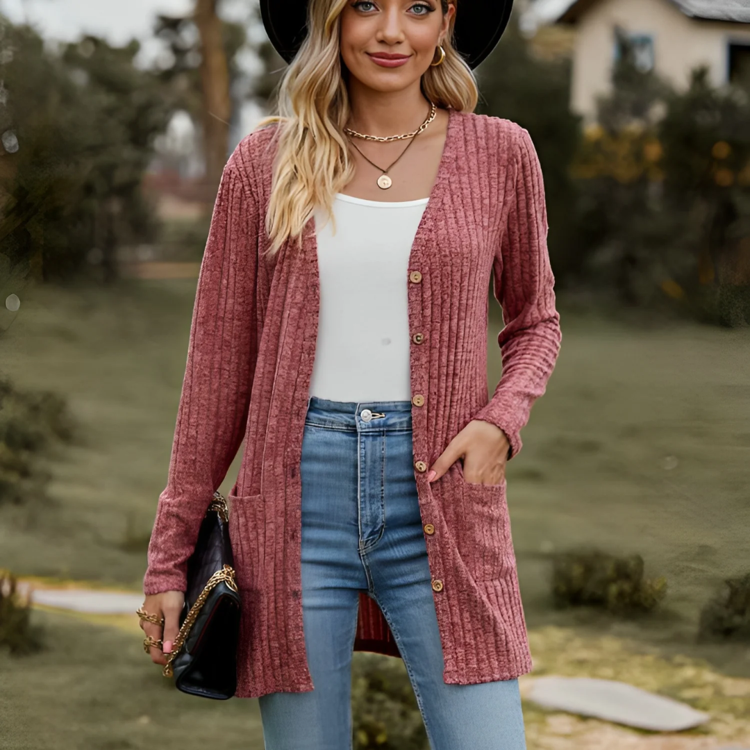 Enora | Cardigan Tricoté Pour Femme | Chaud