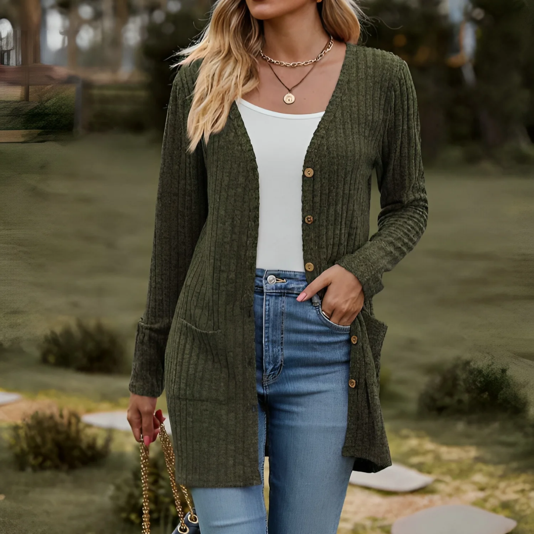 Enora | Cardigan Tricoté Pour Femme | Chaud