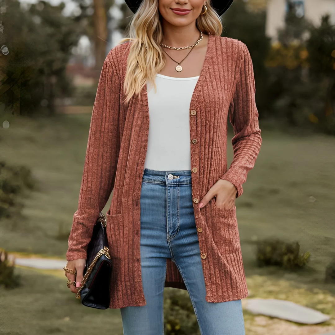 Enora | Cardigan Tricoté Pour Femme | Chaud