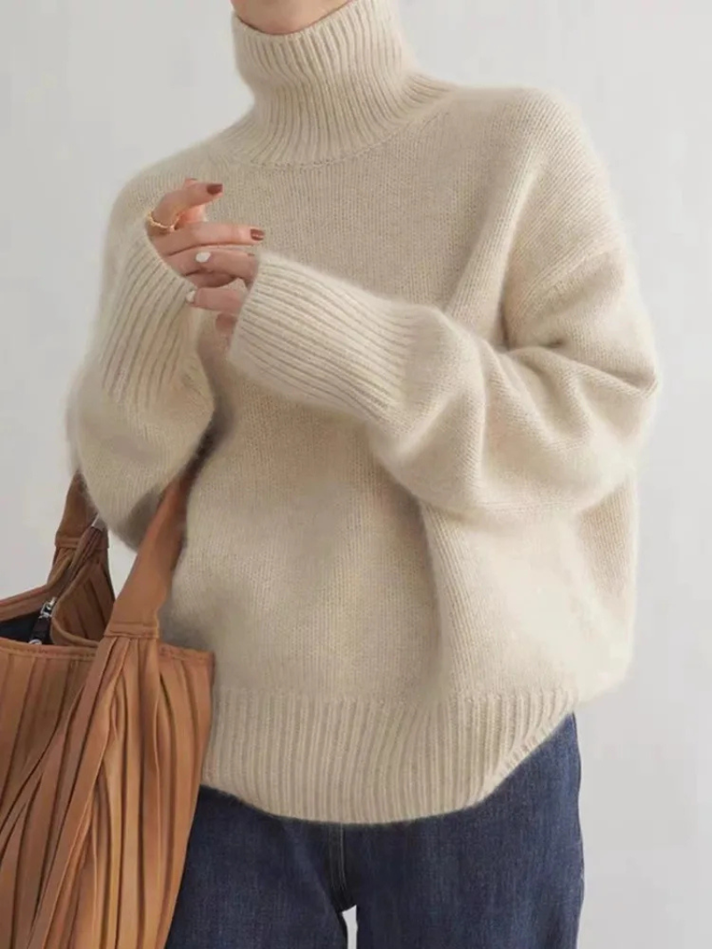 Pull Col Roulé Pour Femme | Chaud