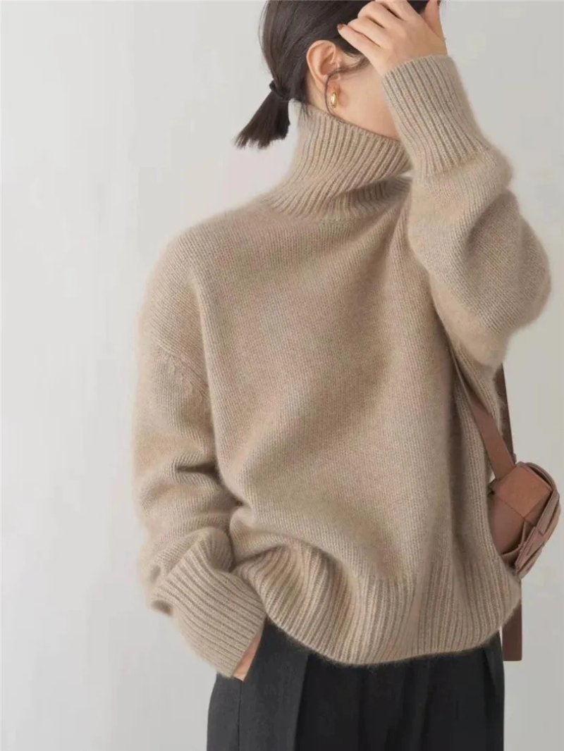 Pull Col Roulé Pour Femme | Chaud