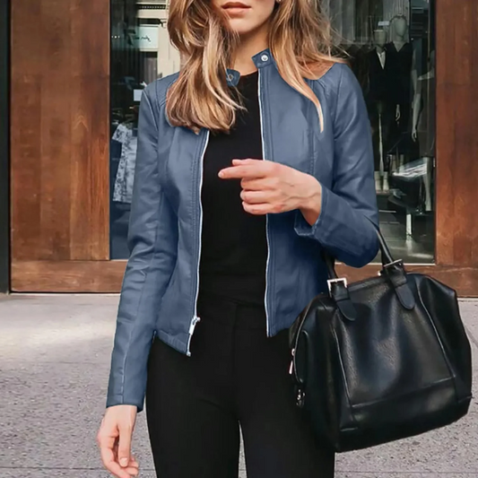 Sophie | Veste Style Motard Pour Femme | Court