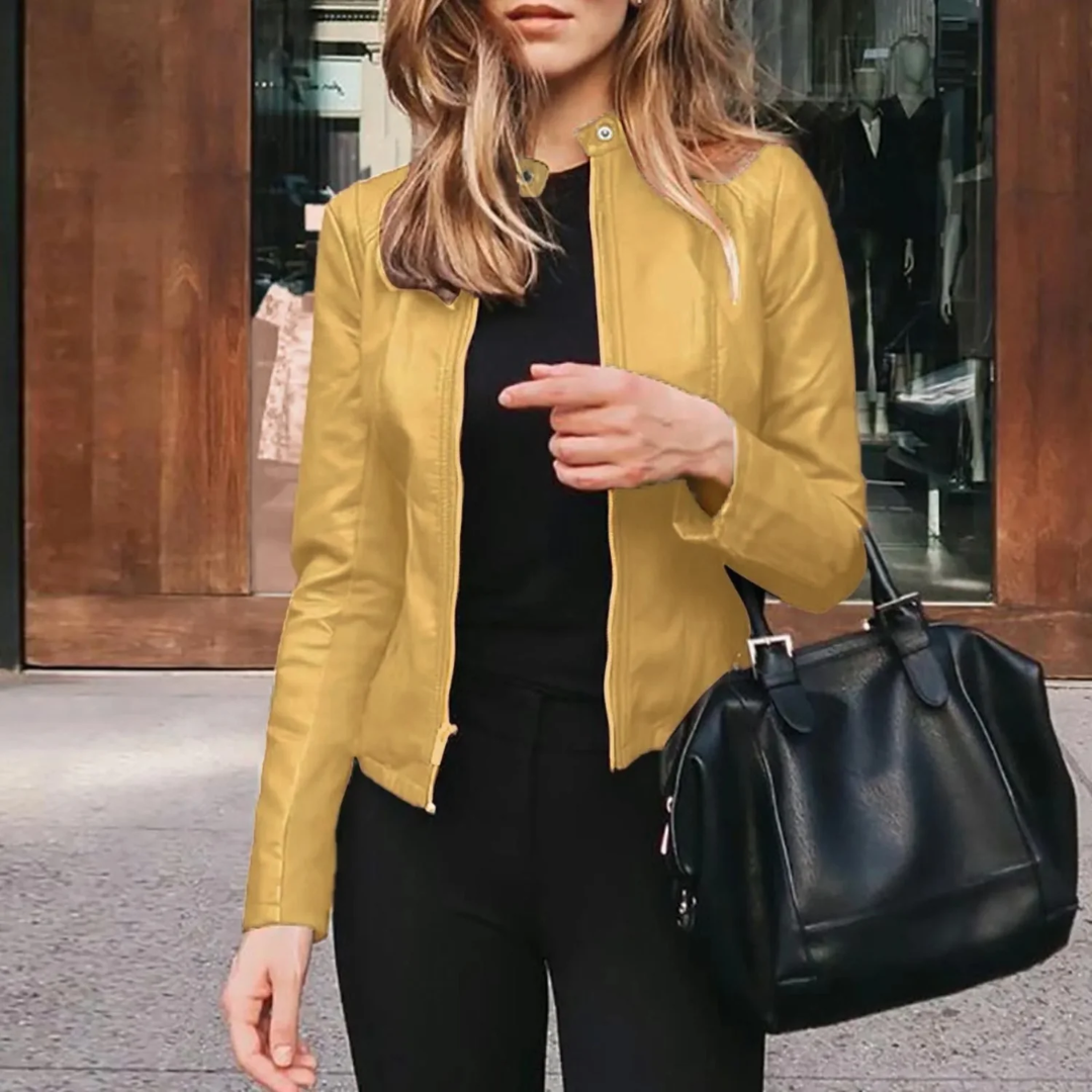 Sophie | Veste Style Motard Pour Femme | Court