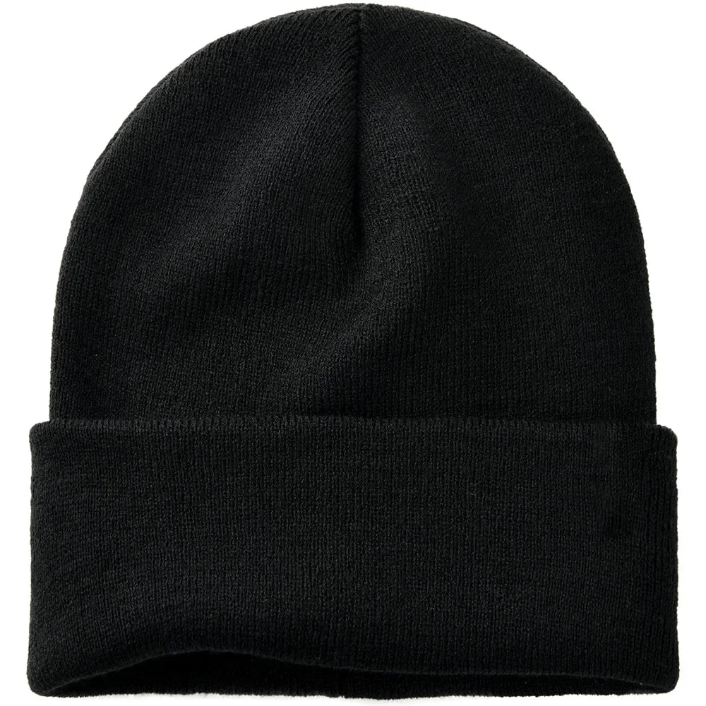 Bonnet Côtelé à Revers Unisexe en Acrylique pour Automne Hiver