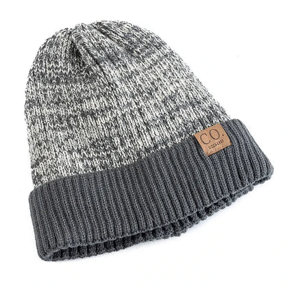 Bonnet Doublé Acrylique Unisexe Chaud Décontracté Hiver