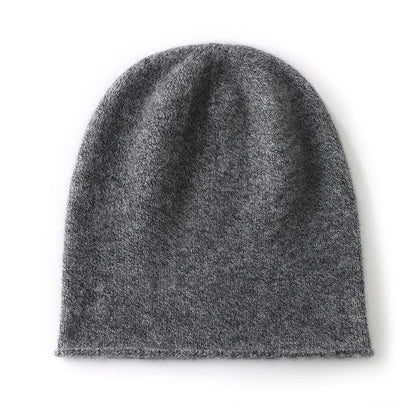 Bonnet Tricoté 100% Cachemire Unisexe Chaud Décontracté Hiver