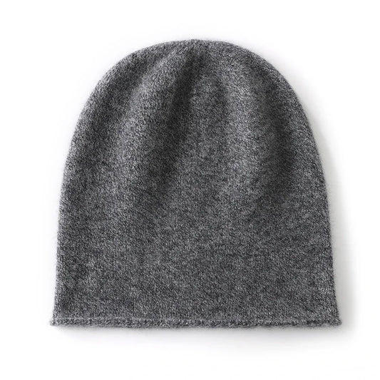 Bonnet Tricoté 100% Cachemire Unisexe Chaud Décontracté Hiver