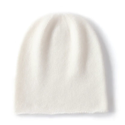 Bonnet Tricoté 100% Cachemire Unisexe Chaud Décontracté Hiver