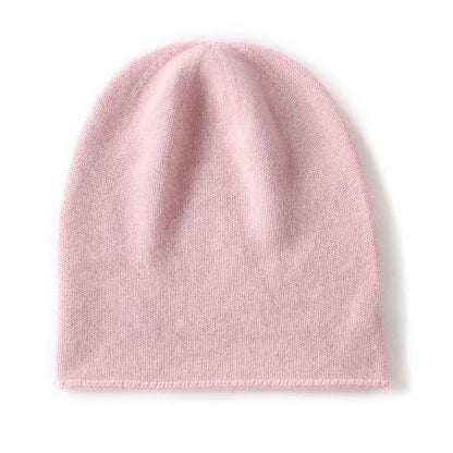 Bonnet Tricoté 100% Cachemire Unisexe Chaud Décontracté Hiver