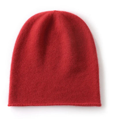 Bonnet Tricoté 100% Cachemire Unisexe Chaud Décontracté Hiver