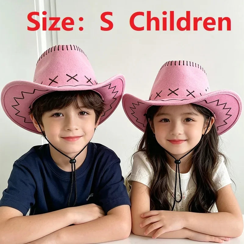Chapeau de Cowgirl en Polyester Style Western pour Mariage