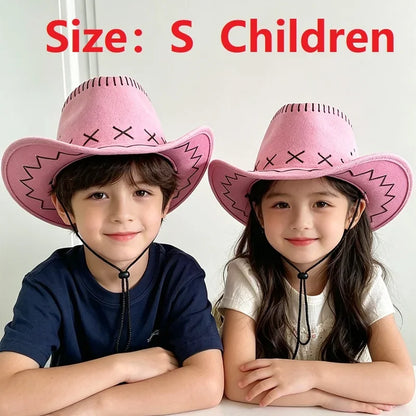 Chapeau de Cowgirl en Polyester Style Western pour Mariage