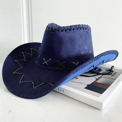 Chapeau de Cowgirl en Polyester Style Western pour Mariage