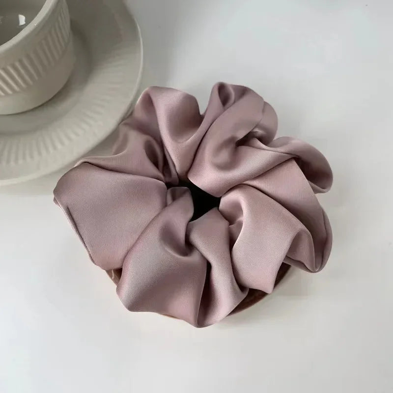 Chouchou Effet Satin Élastique pour Queue de Cheval