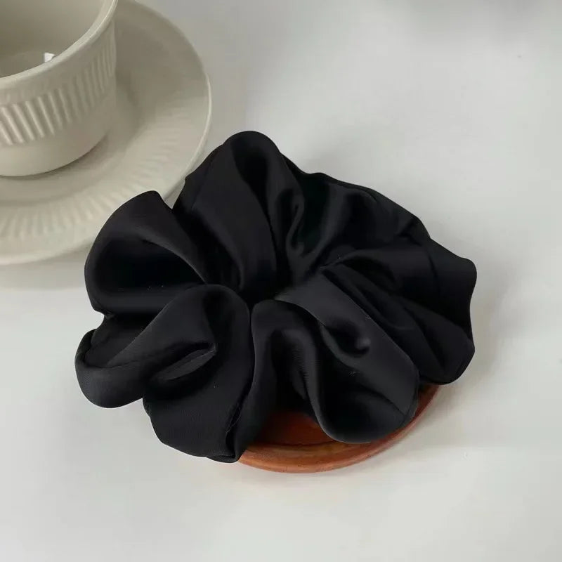 Chouchou Effet Satin Élastique pour Queue de Cheval