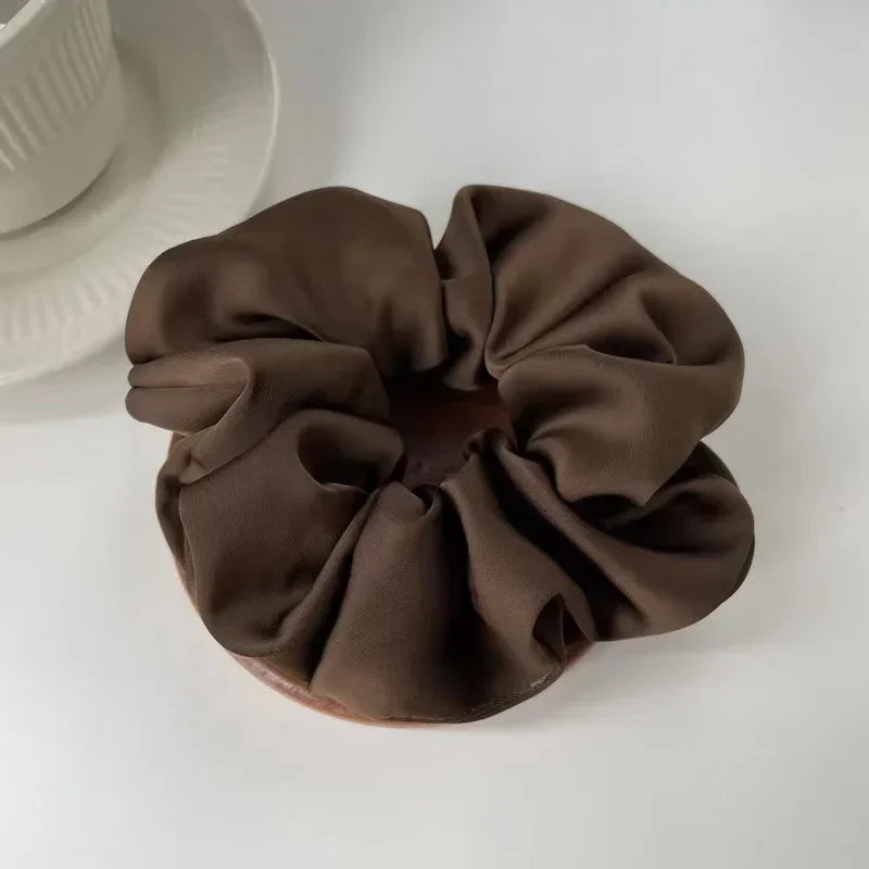 Chouchou Effet Satin Élastique pour Queue de Cheval