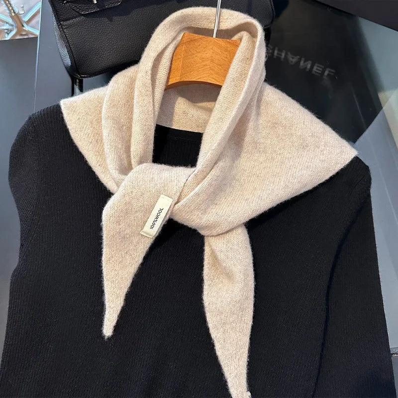 Écharpe Longue 100% Laine Hiver pour Femme Style Pashmina Châle