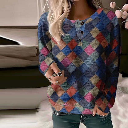 Lison | Pull Plaid pour femmes