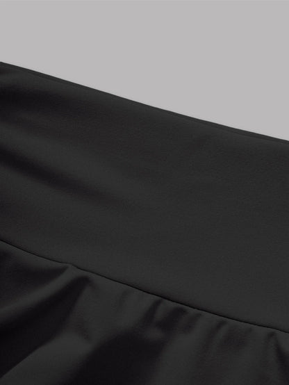 Jupe Courte Taille Haute en Maille Stretch Coupe Ajustée