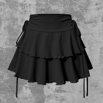 Jupe Courte Taille Haute en Maille Stretch Coupe Ajustée
