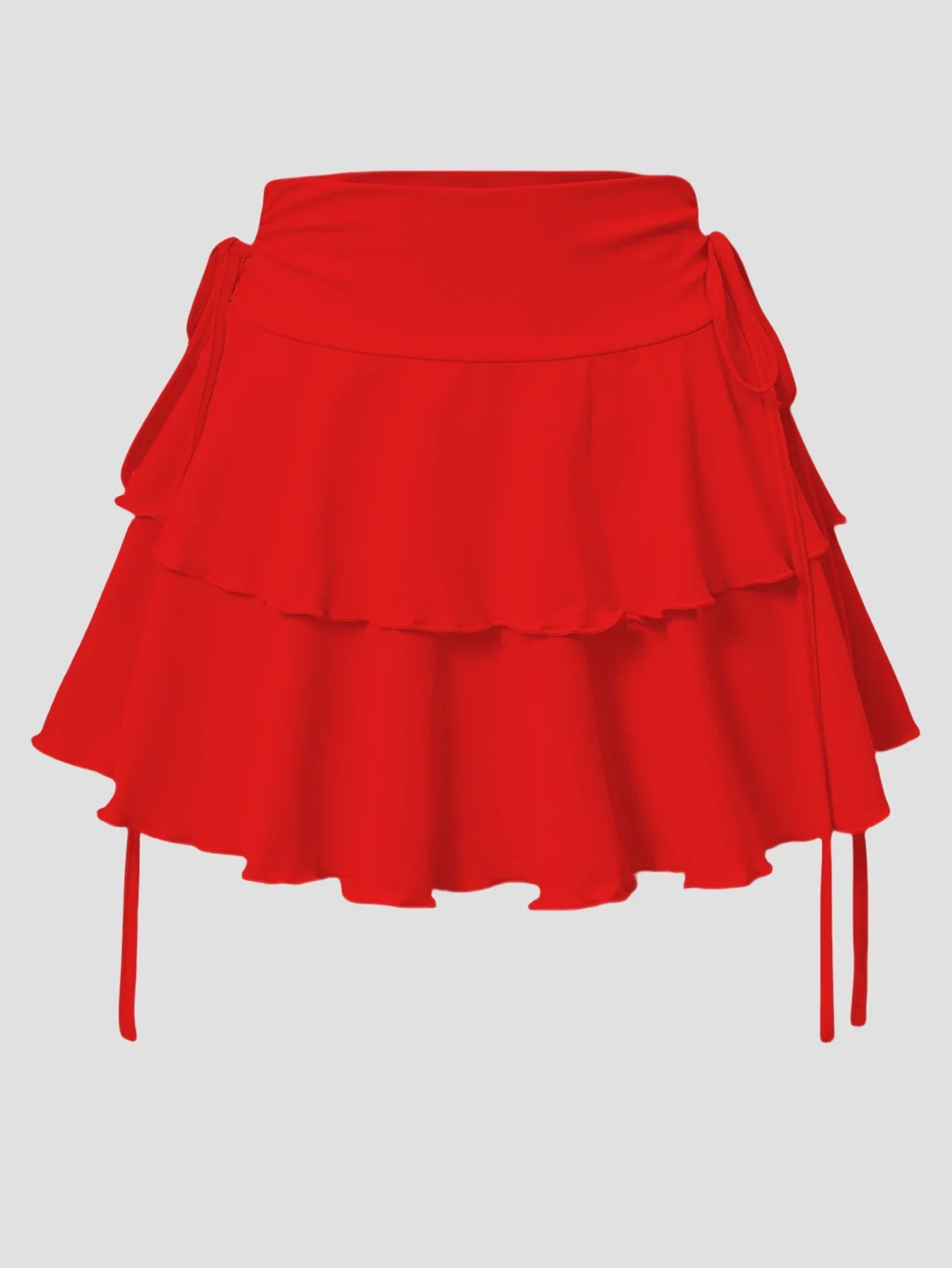 Jupe Courte Taille Haute en Maille Stretch Coupe Ajustée