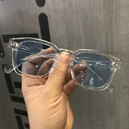 Lunettes de Soleil Carrées Rétro Miroir en Plastique Mixte