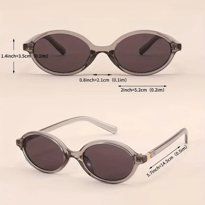 Lunettes Ovales Y2K Petite Monture Vintage UV400
