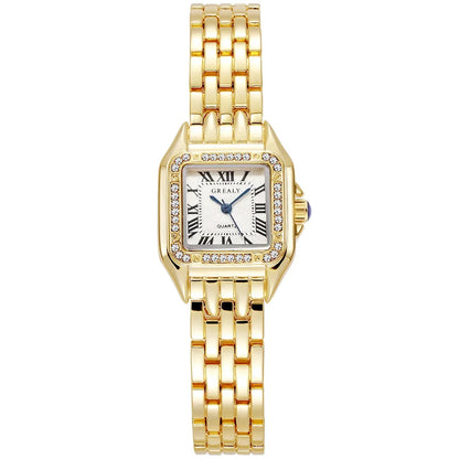 Montre Carrée Femme Quartz Bracelet Alliage Chic
