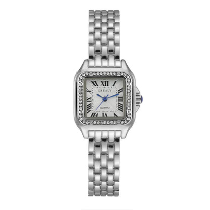 Montre Carrée Femme Quartz Bracelet Alliage Chic