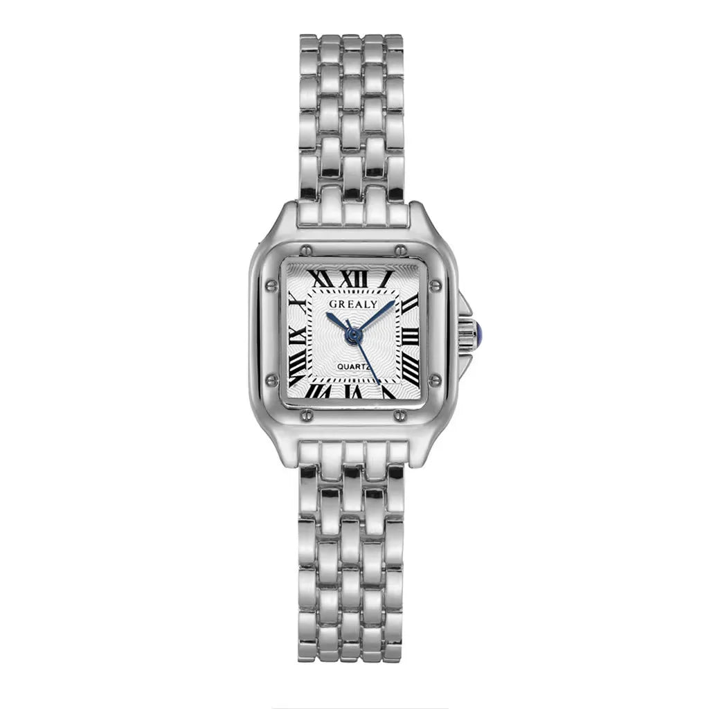 Montre Carrée Femme Quartz Bracelet Alliage Chic