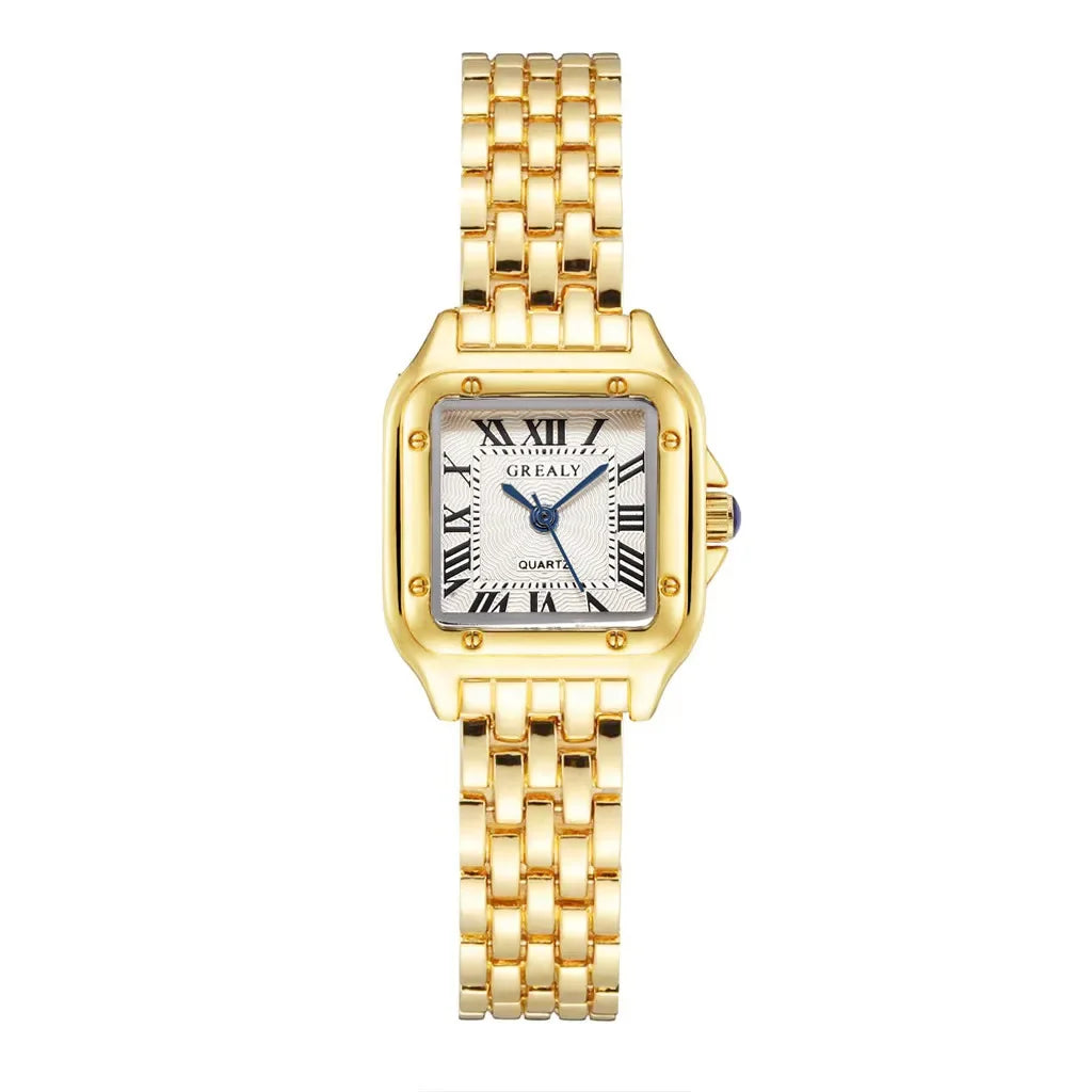 Montre Carrée Femme Quartz Bracelet Alliage Chic
