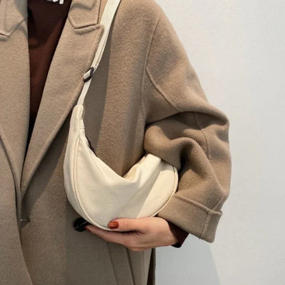 Sac Bandoulière Nylon Léger Hobo Fermeture Éclair Unisexe