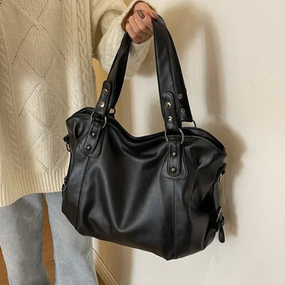 Sac Bandoulière Souple en PU Avec Compartiment Intérieur et Fermeture Éclair