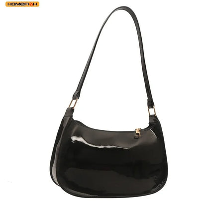 Sac Bandoulière Uni en Cuir PU pour Femme
