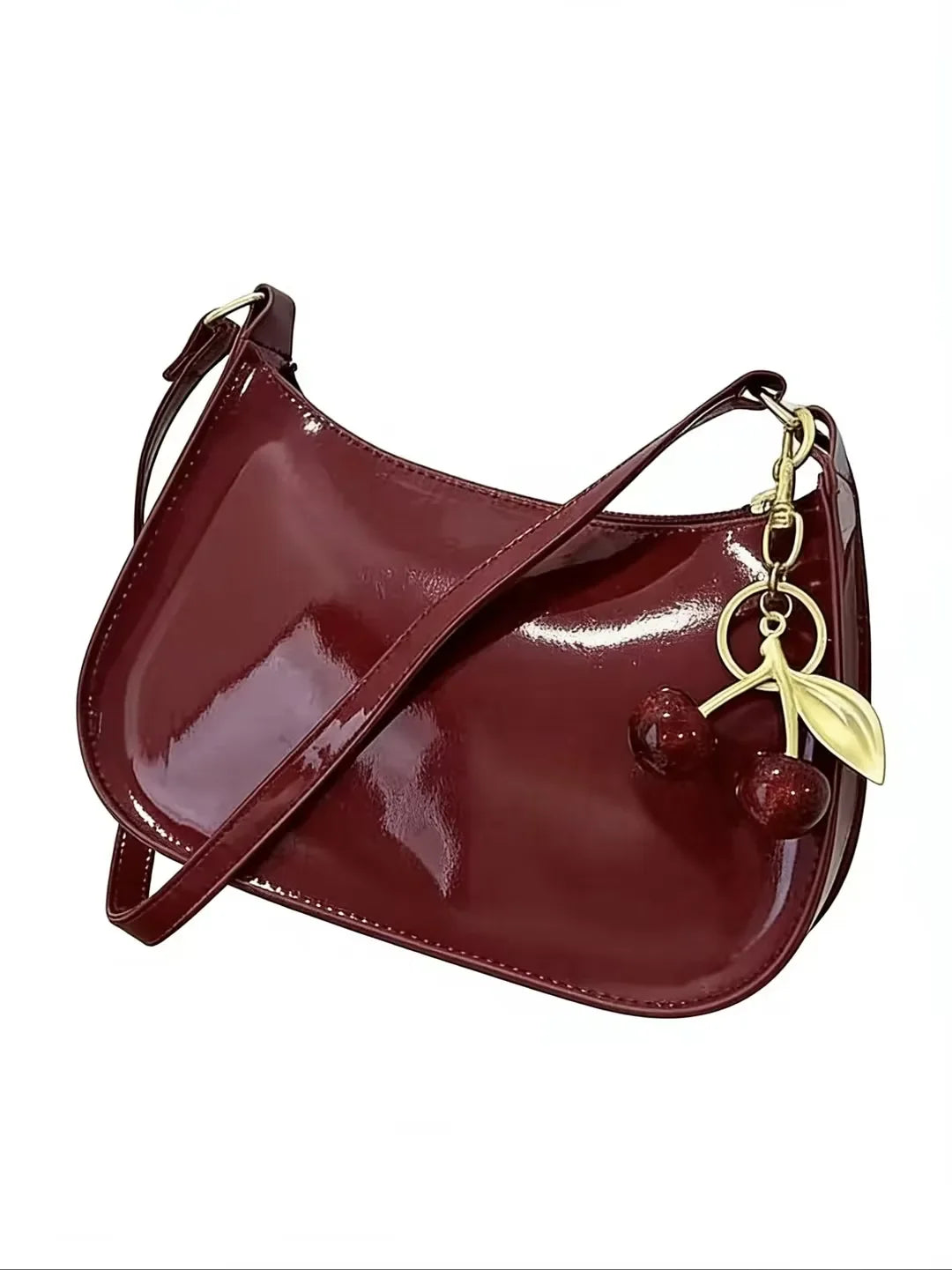 Sac Bandoulière Uni en Cuir PU pour Femme