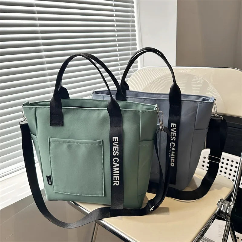 Sac Fourre-Tout en Nylon Imperméable à Bandoulière Grande Capacité