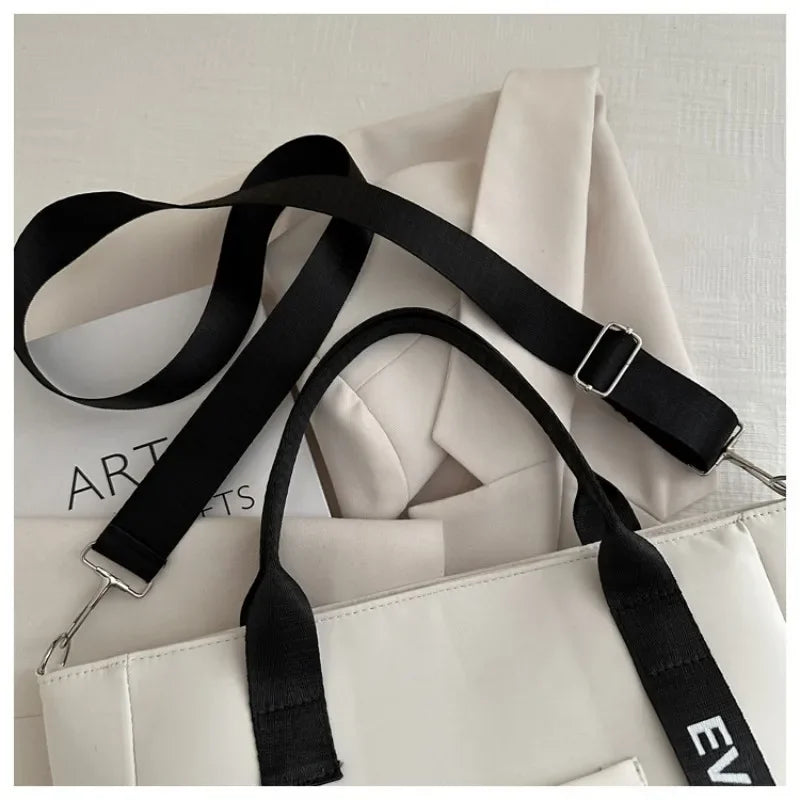 Sac Fourre-Tout en Nylon Imperméable à Bandoulière Grande Capacité