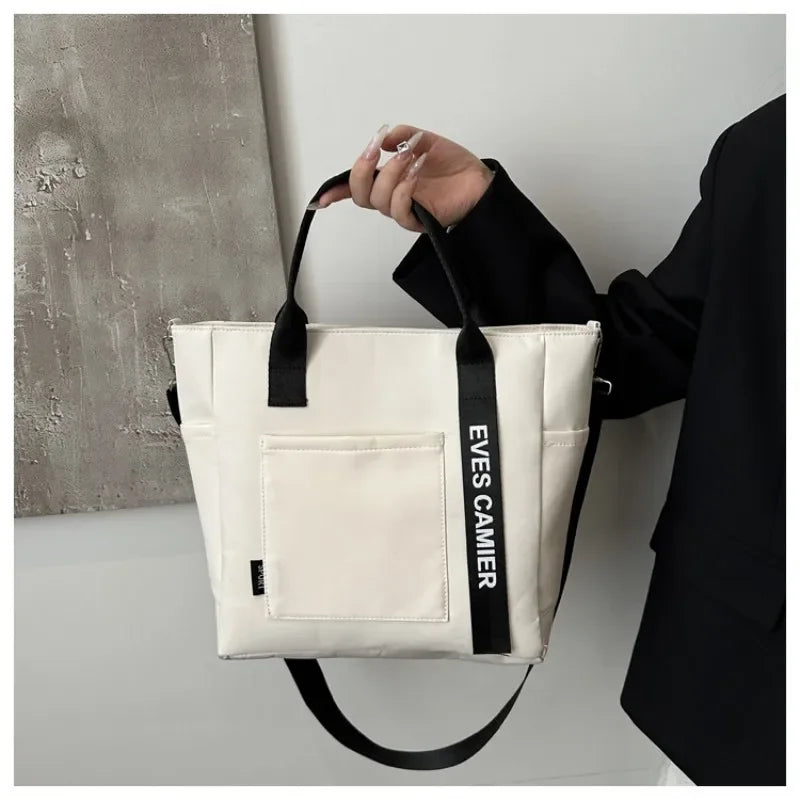 Sac Fourre-Tout en Nylon Imperméable à Bandoulière Grande Capacité