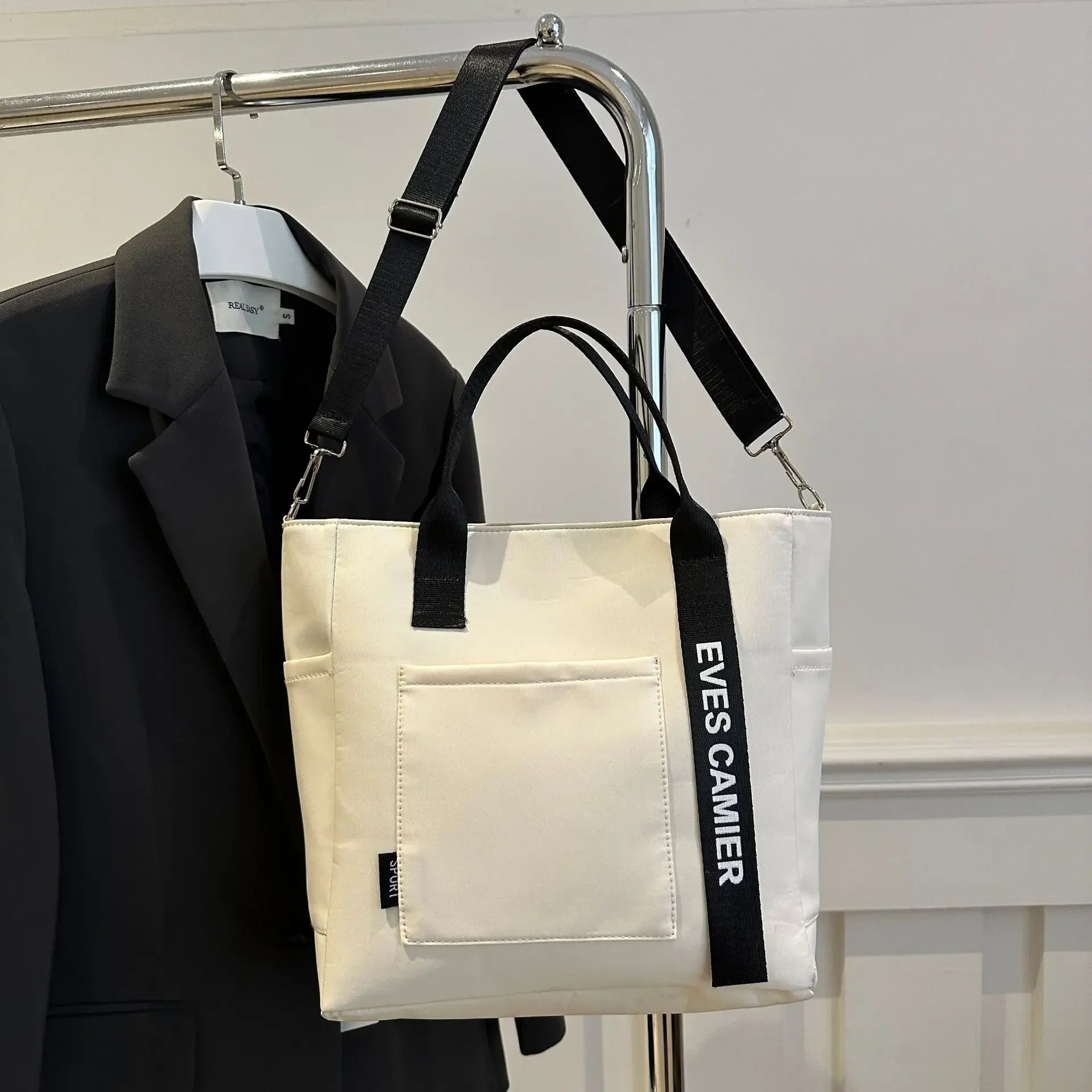 Sac Fourre-Tout en Nylon Imperméable à Bandoulière Grande Capacité