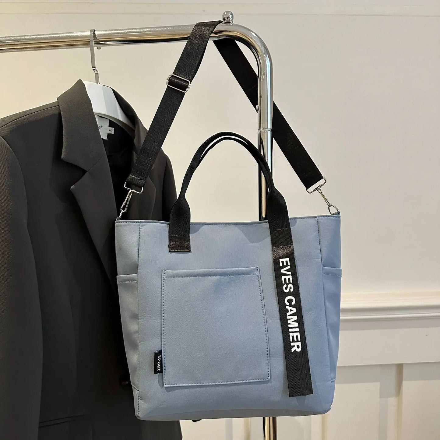 Sac Fourre-Tout en Nylon Imperméable à Bandoulière Grande Capacité