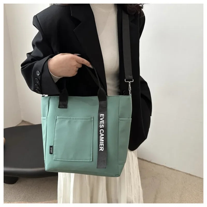 Sac Fourre-Tout en Nylon Imperméable à Bandoulière Grande Capacité