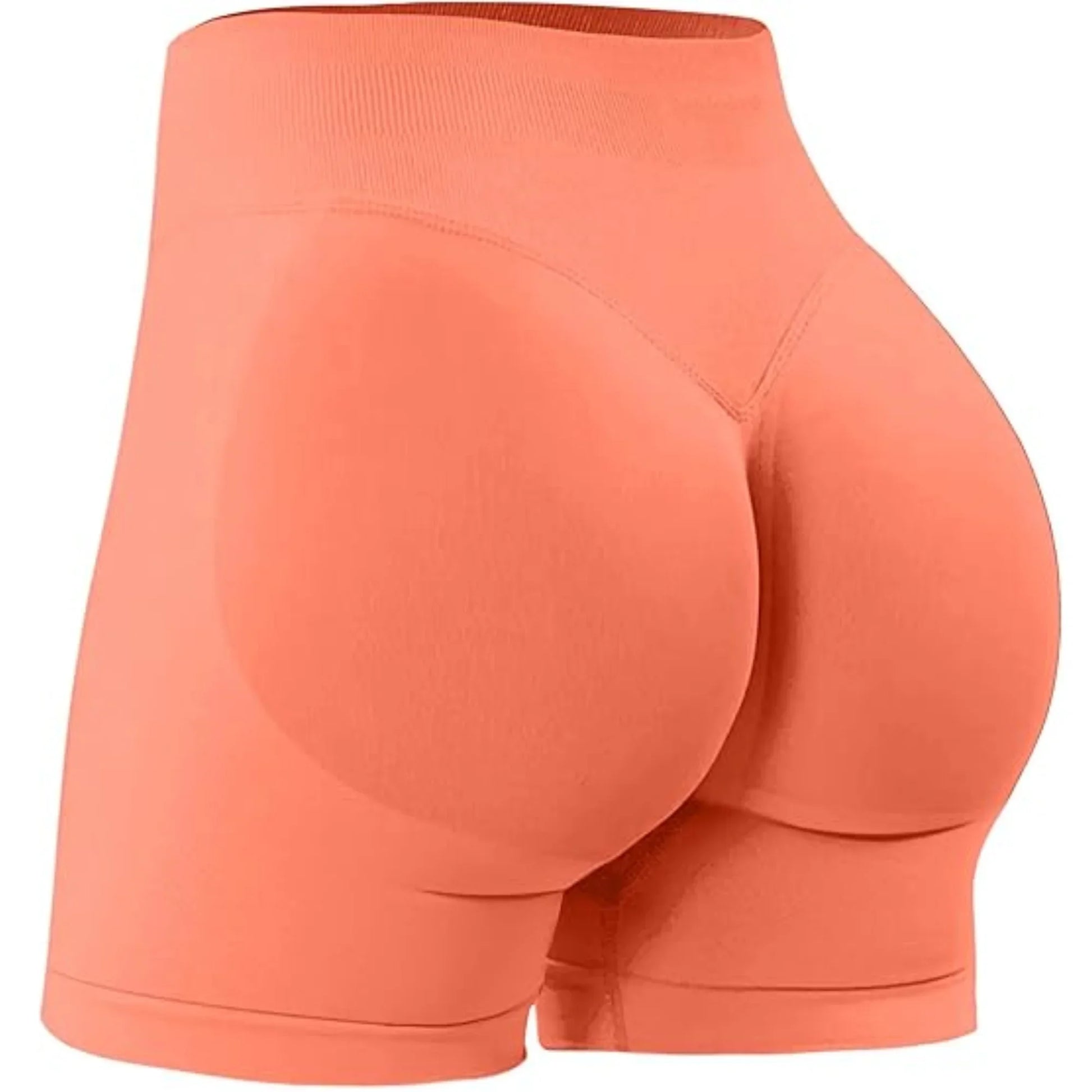 Short Taille Haute en Élasthanne-Nylon pour Yoga et Fitness